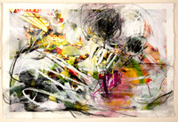 15 x 21.75, mixed media on paper