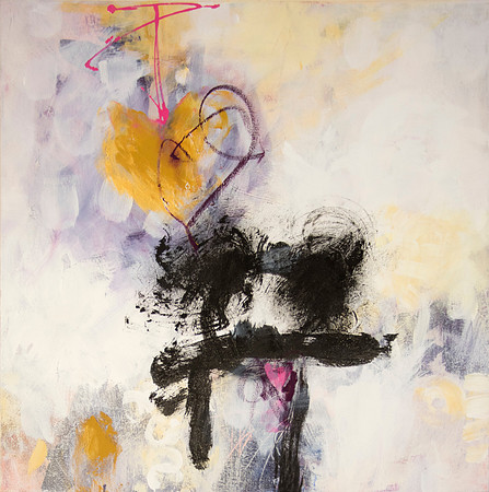 24 x 24 canvas, mixed  media